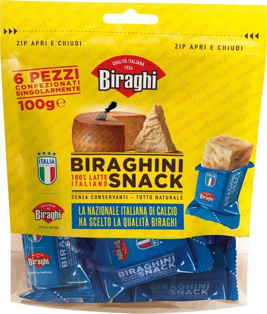 Сир Гран Biraghi 32% 12/14 міс.витр (снек 6х16.67г)